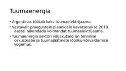 Argentiina energiamajandus #6