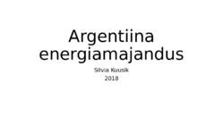 Argentiina energiamajandus