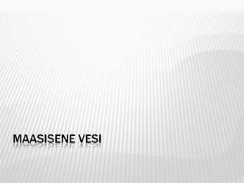 Maasisene vesi