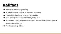 Islami teke-Kalifaat #7