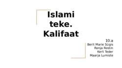 Islami teke-Kalifaat