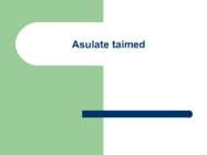 Asulate taimed