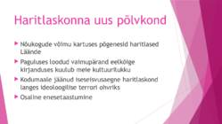 KULTUURIELU PÕHIJOONED #4