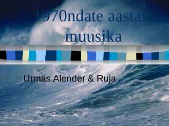 1970ndate aastate muusika