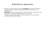Radioaktiivsus ja kiirgus #3
