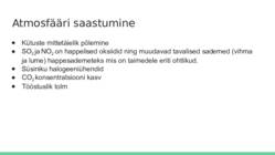 Keskkonnaprobleemid #3