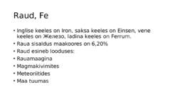 Raud-Fe