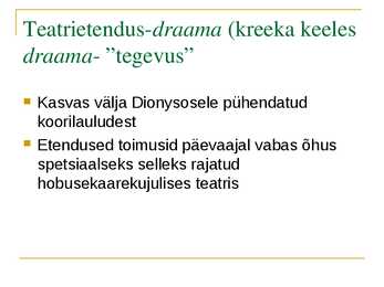 Kreeka teater #3