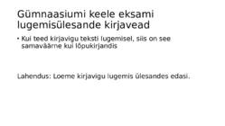 Haridusprobleem Eestis #5