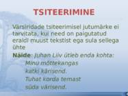 TSITEERIMINE JA REFEREERIMINE #12