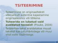 TSITEERIMINE JA REFEREERIMINE #5