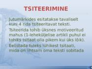 TSITEERIMINE JA REFEREERIMINE #6