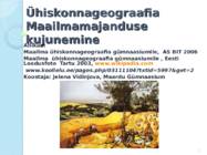 Ühiskonnageograafia-Maailmamajanduse kujunemine