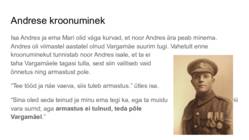 Tõde ja õigus - noor Andres #8