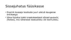 Sissejuhatus füüsikasse-Kulgliikumise kinemaatika #2