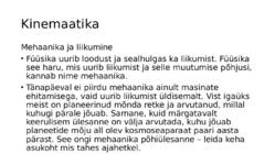 Sissejuhatus füüsikasse-Kulgliikumise kinemaatika #103