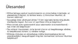 Sissejuhatus füüsikasse-Kulgliikumise kinemaatika #113
