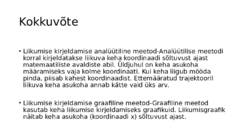 Sissejuhatus füüsikasse-Kulgliikumise kinemaatika #127
