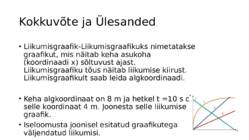 Sissejuhatus füüsikasse-Kulgliikumise kinemaatika #130