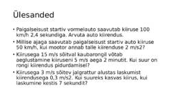 Sissejuhatus füüsikasse-Kulgliikumise kinemaatika #141
