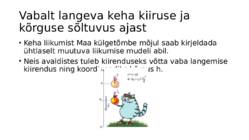 Sissejuhatus füüsikasse-Kulgliikumise kinemaatika #146