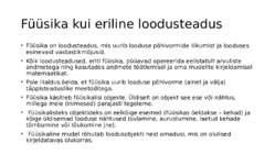 Sissejuhatus füüsikasse-Kulgliikumise kinemaatika #8