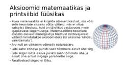 Sissejuhatus füüsikasse-Kulgliikumise kinemaatika #87