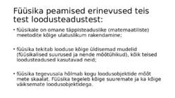 Sissejuhatus füüsikasse-Kulgliikumise kinemaatika #10
