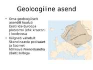 Eesti geoloogiline ehitus #2