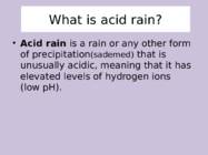 Environmental problems-acid rain #2