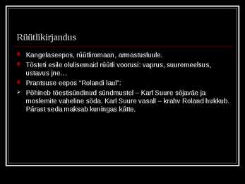 Aadli elulaad ja rüütlikultuur presentation #10