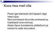 Lõimumisprojekt-IGAL ASJAL OMA AEG-- #6
