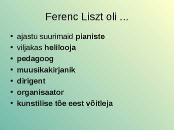 Liszt #2