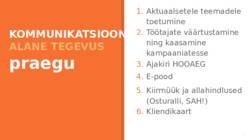 Kaubamaja kommunikatsioonistrateegia #7