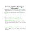 Kursor- ja atribuutpäringud