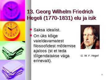 13-Georg Wilhelm Friedrich Hegel
