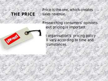 Price & Place- Company #2