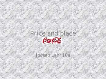 Price & Place- Company