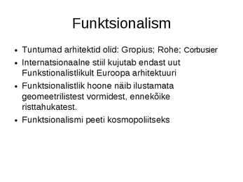 Funktsionalism ja konstruktivism 1920 #2