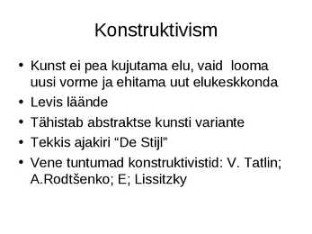 Funktsionalism ja konstruktivism 1920 #10