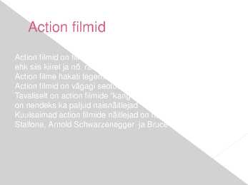 Filmi žanrid #2