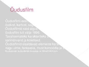 Filmi žanrid #5