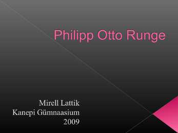 Philipp Otto Runge