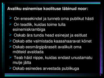 Avalik esinemine ja Hea juht #2