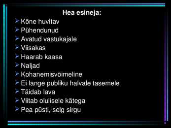 Avalik esinemine ja Hea juht #7