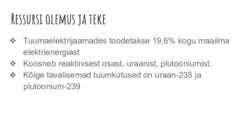 Tuumkütused #2