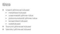 Tuumkütused #8