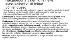 3-Hulgateooria valemid - põhjalik konspekt #18