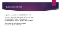 Töötuskindlustuste mõju töötusele #10