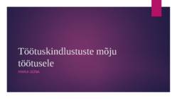 Töötuskindlustuste mõju töötusele